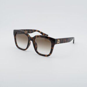 Gucci GG1338SK 002 Sunglasses Havana Square Frame, Brown Lenses
